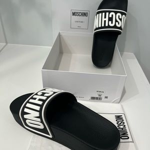 SOLD Moschino Platform Slide Sandals